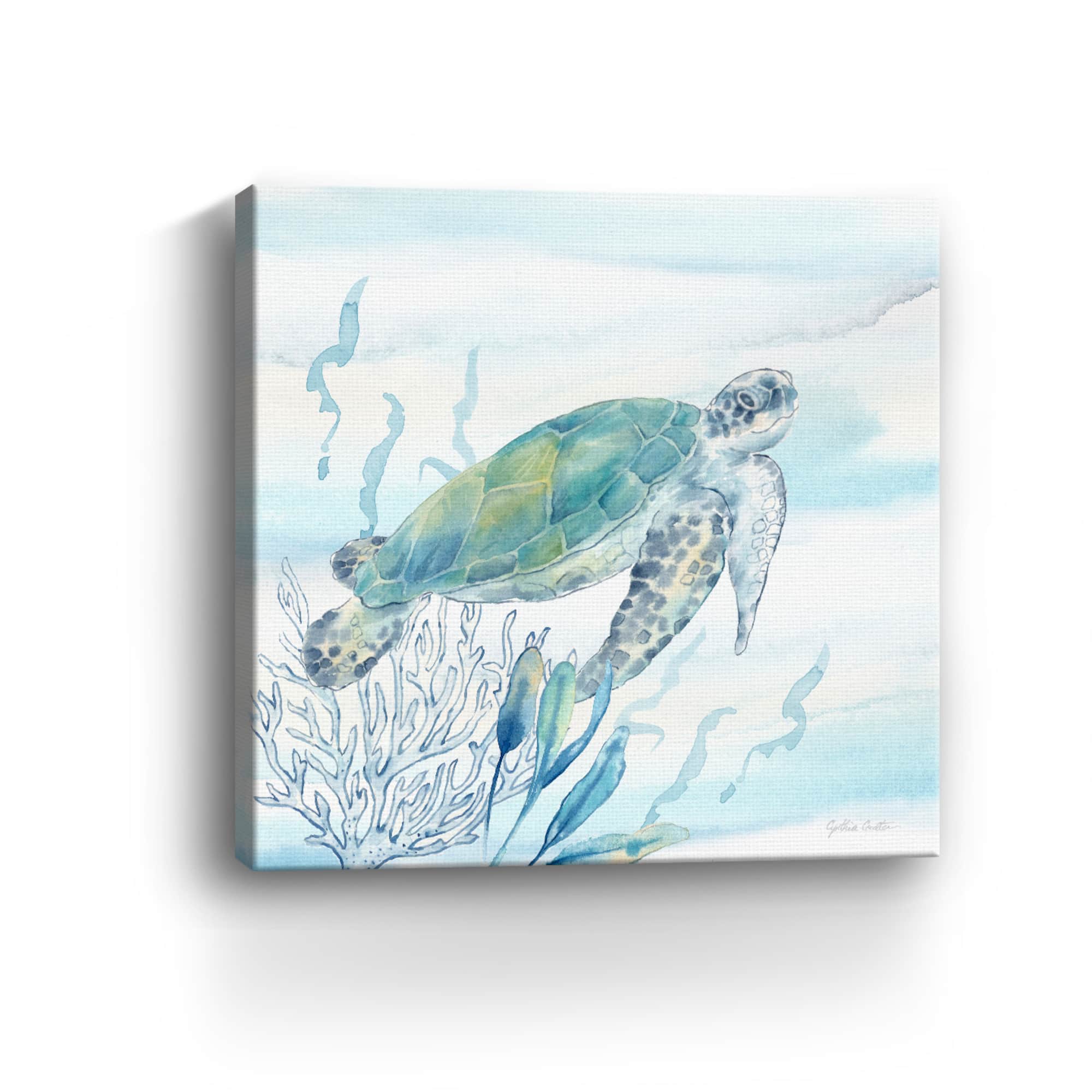 Great Blue Sea IV Canvas Giclee